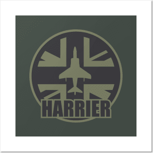 RAF Harrier (Union Jack) Posters and Art